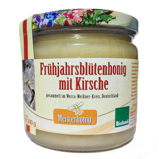 BIO Frühjahrsblütenhonig mit Kirsche 500g