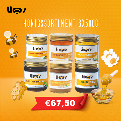 Honigsortiment 6x500g